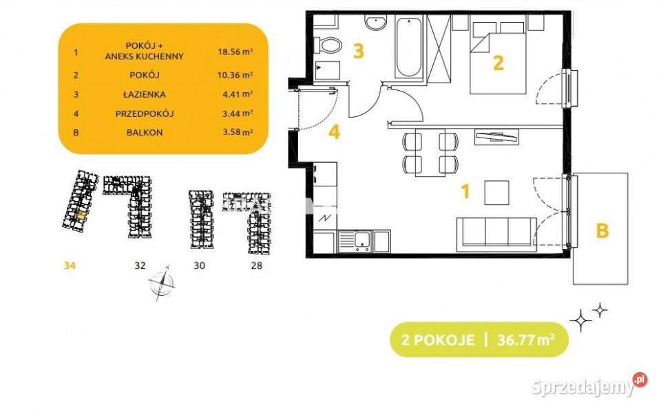 Mieszkanie Kraków 29 listopada 3677m2 małopolskie sprzedam