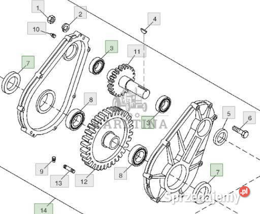 John Deere 9780CTS 9780HM 9780 CTS Skrzynia Jastrzębniki