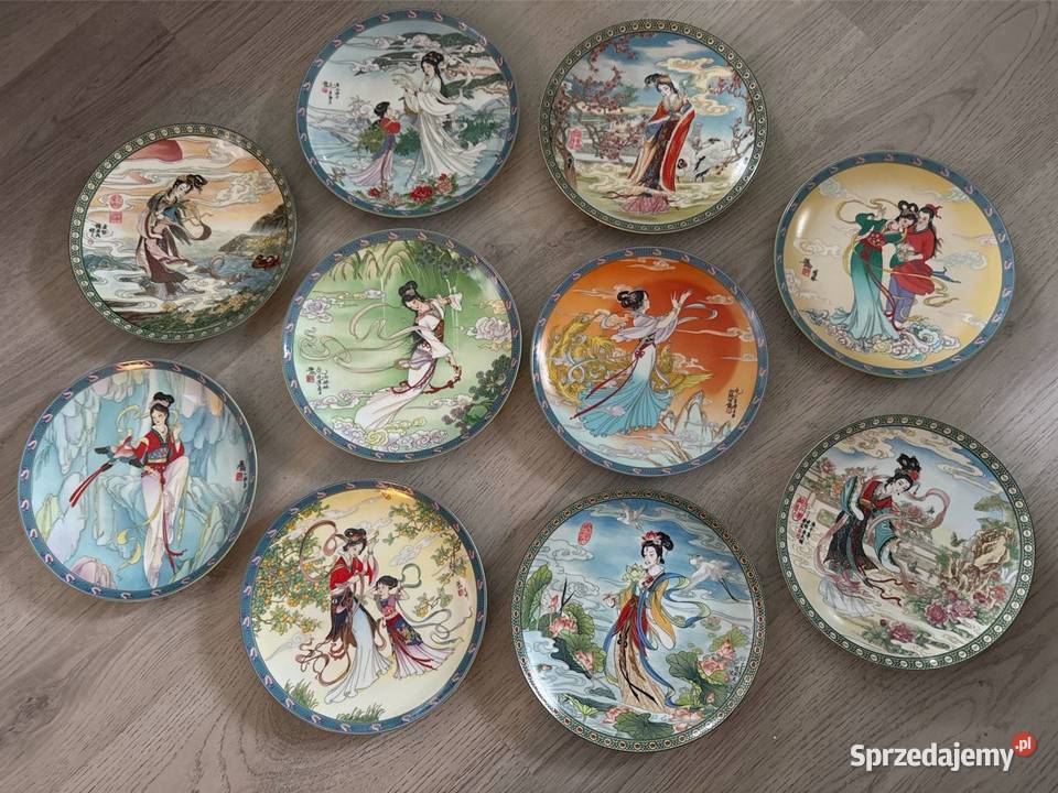 Talerz kolekcjonerski Zhao Huimin porcelana Bystrzyca Kłodzka