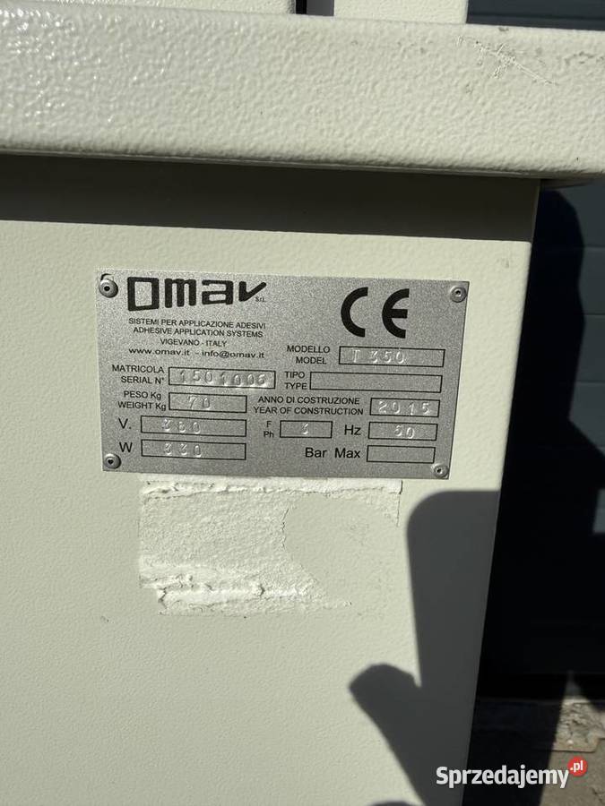 Omav T350 CE Nakładarka kleju klejarka maszyna Łaskarzew