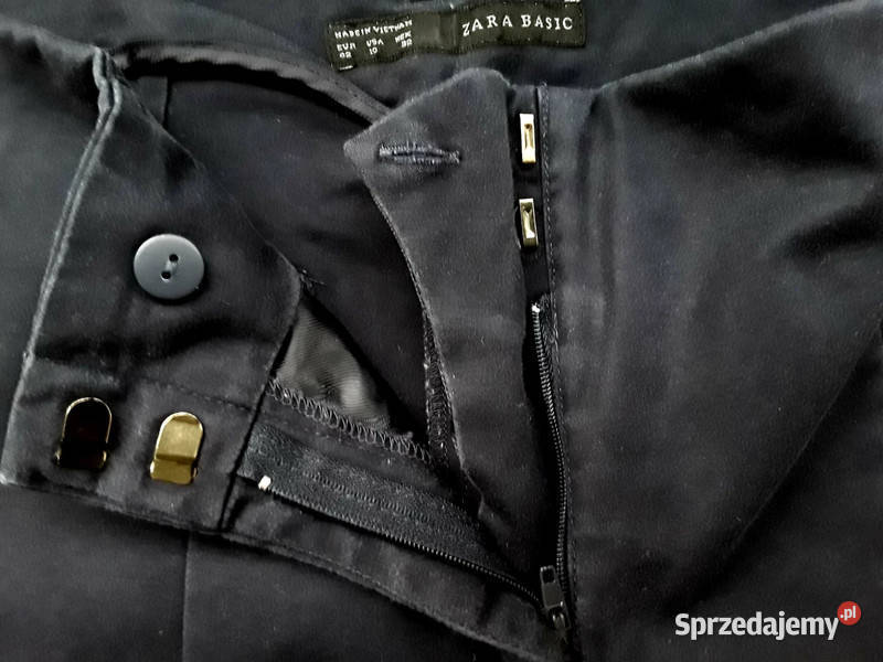 Klasyczne spodnie granatowe r42 Zara Basic Warszawa sprzedam
