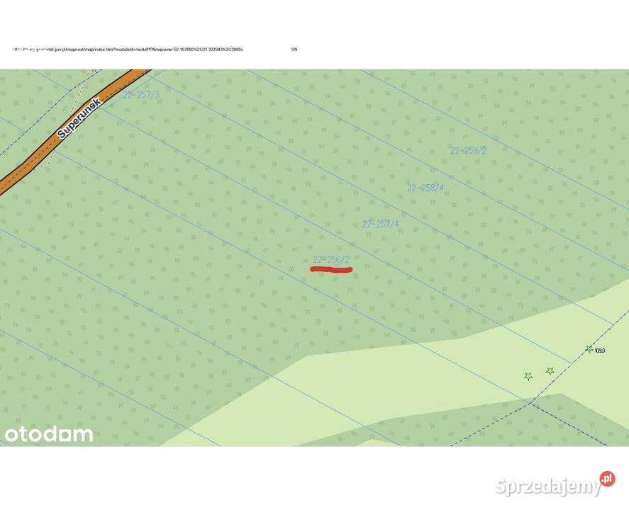 Wiazowna Superunek działka 2562 mazowieckie
