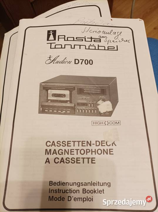 Audion A700T700D700 kpl 3 segment z dokumentami lubelskie Lubartów