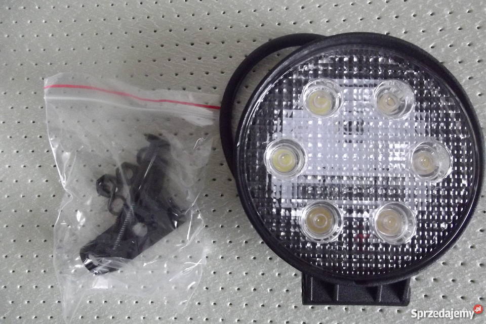 Lampa robocza okrągła 6 LED 12V24V 6 x 3W Parczew