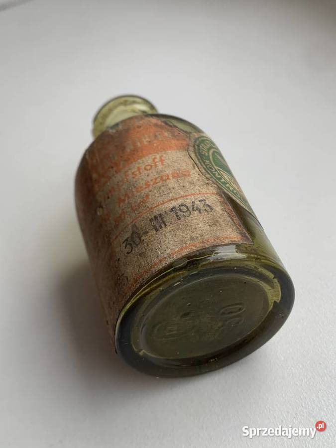 Warszawa 1943 butelka szczepionce durowa Łowicz