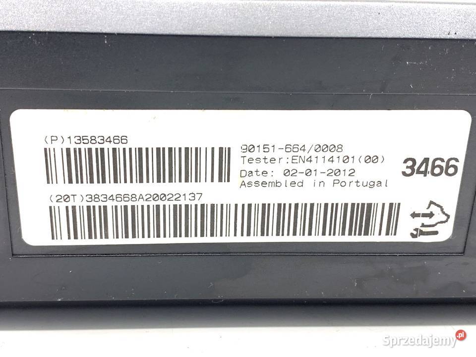 MODUŁ KOMFORTU OPEL ASTRA J 13583466 Hatchback Zestawy naprawcze sprzedam