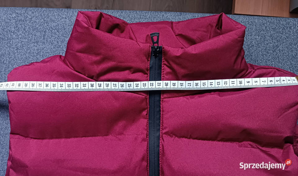 Nowa puchowa kamizelka bordowa M Gliwice