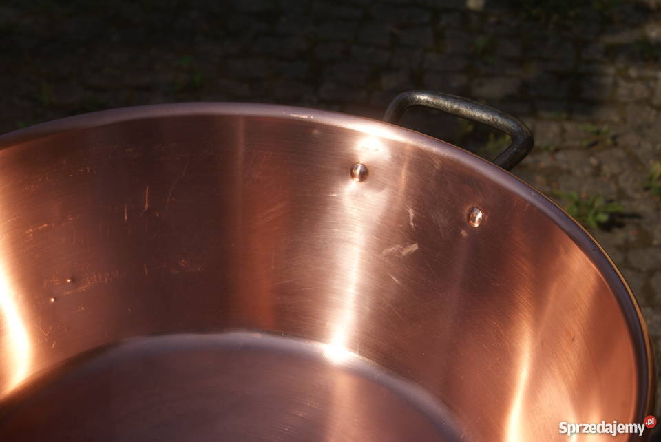 Miedziany garnek gar do smażenia konfitury poj Warszawa