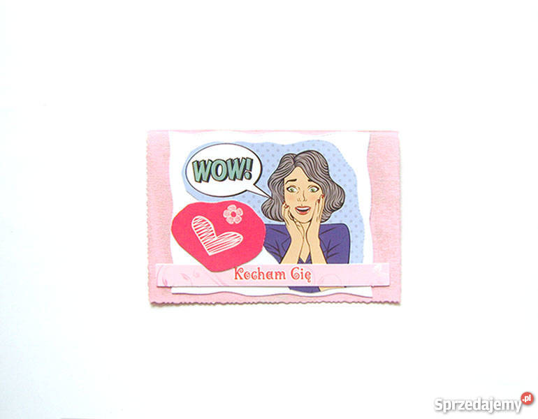 kartka w stylu pop art ładna kartka dziewczyny sprzedam