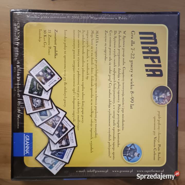 Gra rodzinna osobowa MAFIA nowa zafoliowana Pszenno