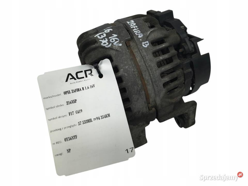 ALTERNATOR Opel Astra III H 16 16V bosch Układ elektryczny silnika Chełm sprzedam