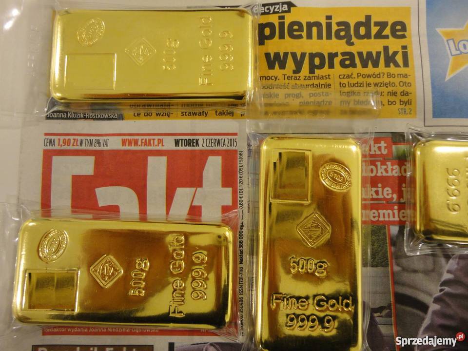 Sprzedam złoto w sztabkach 9999 LBMA 110 Poznań