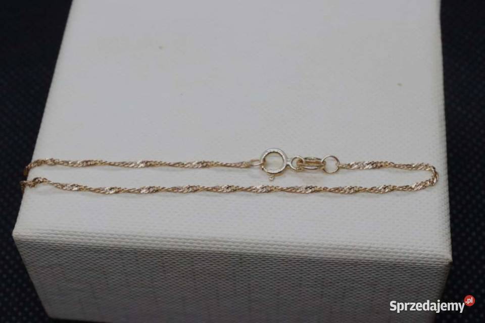 ZŁOTA BRANSOLETKA SPLOTSINGAPUR Kołobrzeg