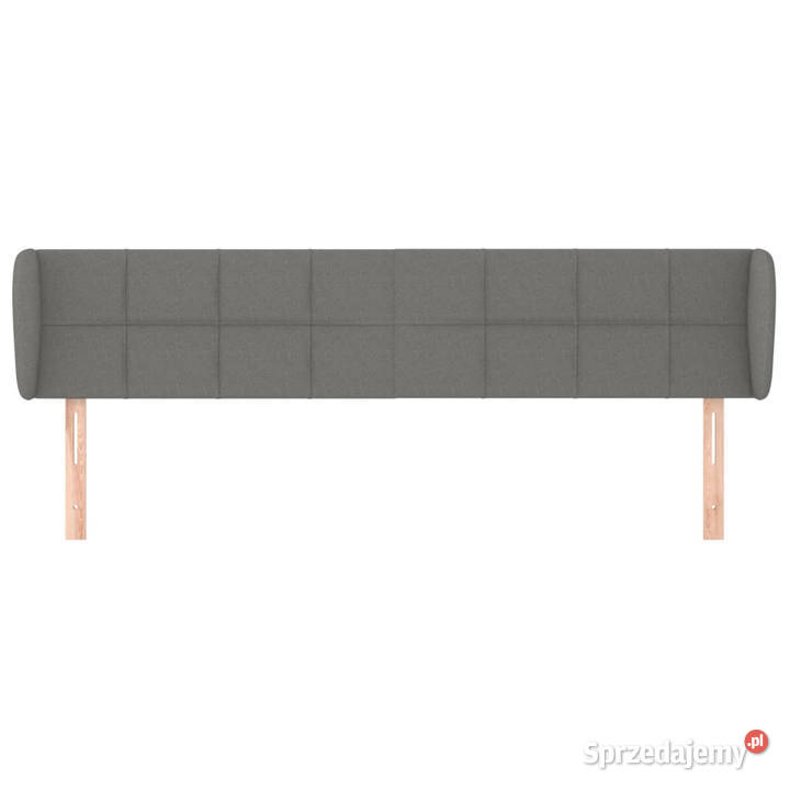Zagłówek uszak ciemnoszary 163x23x7888 tkanina Warszawa