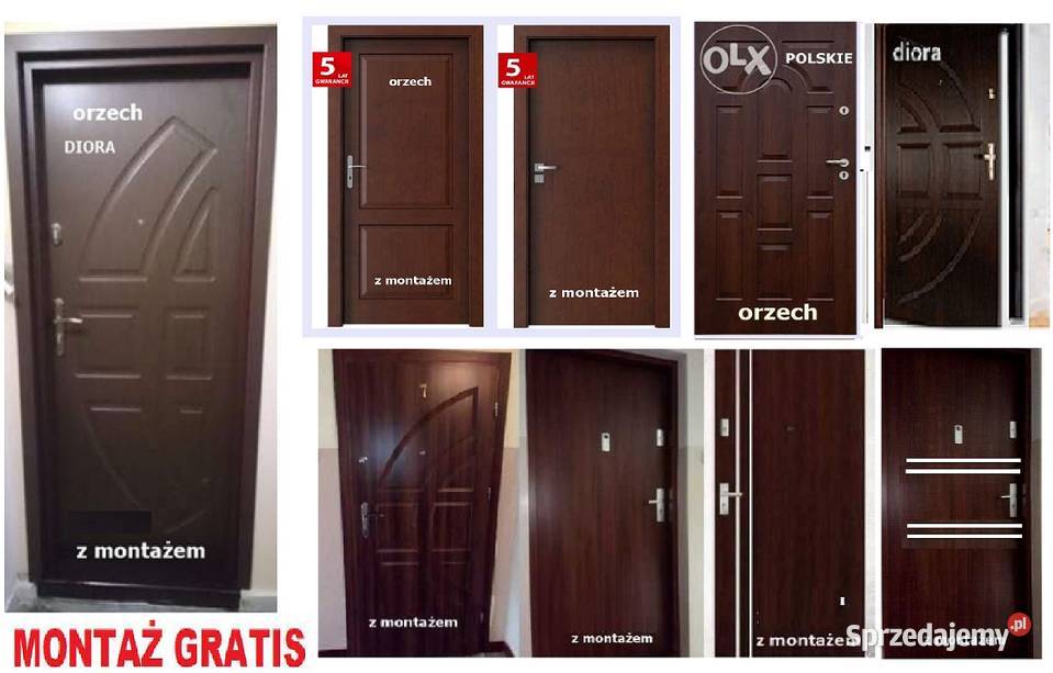 Drzwi wejściowe zewnętrzne z montażem śląskie Piekary Śląskie