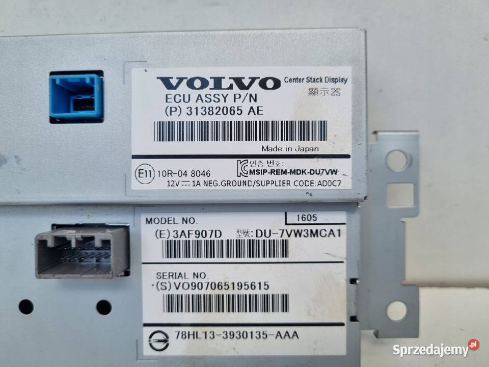 Volvo V60 I S60 II XC60 I EKRAN NAWIGACJI