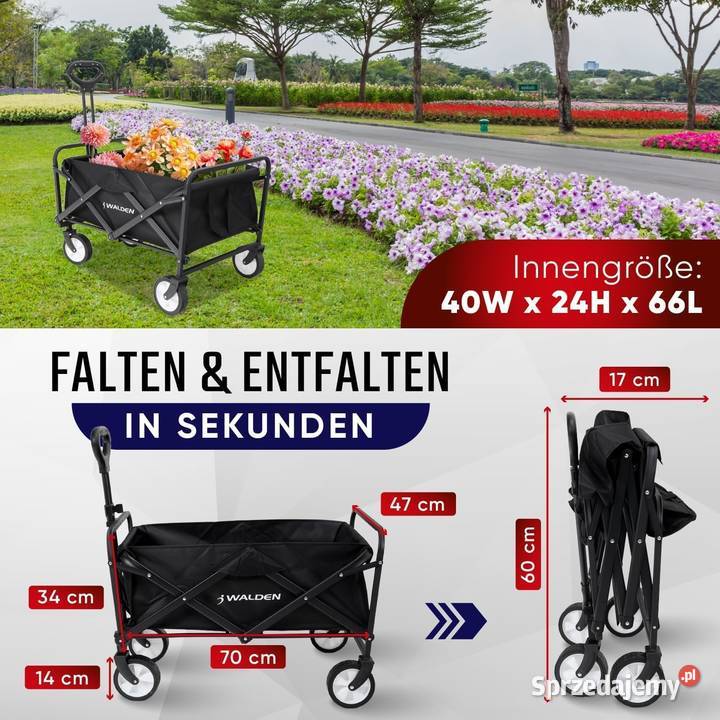 Wózek Transportowy Składany Naturehike Ogrodowy Pozostałe Nieczajna Górna