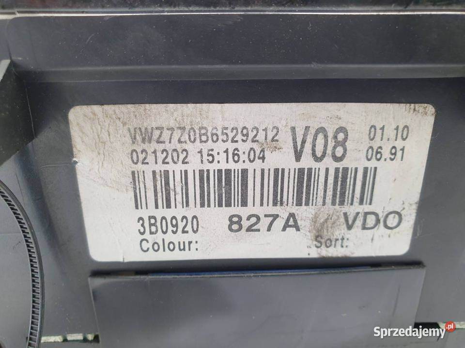 LICZNIK ZEGAR VOLKSWAGEN PASSAT B5 LIFT Lipno