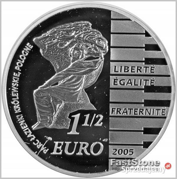 F CHOPIN 195 rocznica urodzin 2005r Ag1 12 MF lubelskie Zamość