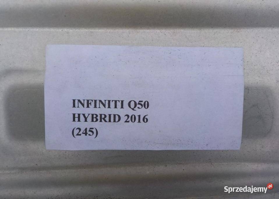 OSŁONA TERMICZNA INFINITI Q50 35 V6 HYBRID 1 osobowe wielkopolskie