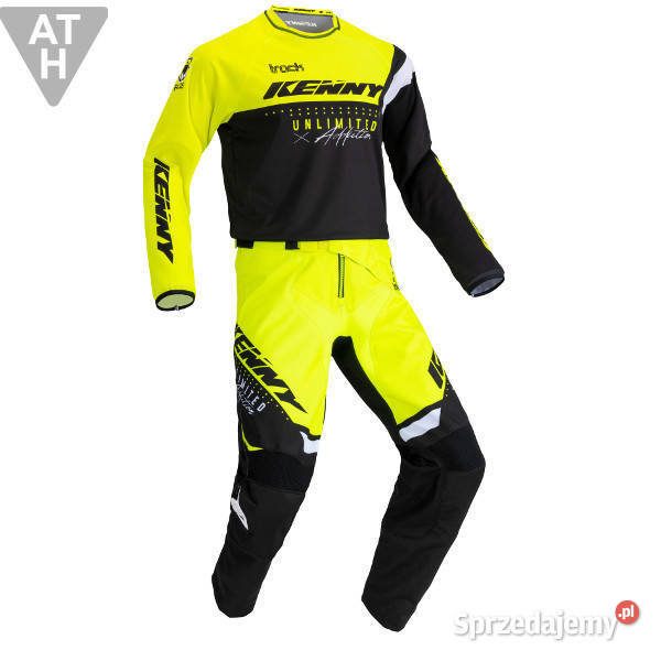 KENNY TRACK 2021 KOSZULKA CROSS ENDURO YELLOW Rozmiar L Kaski i odzież Mrągowo