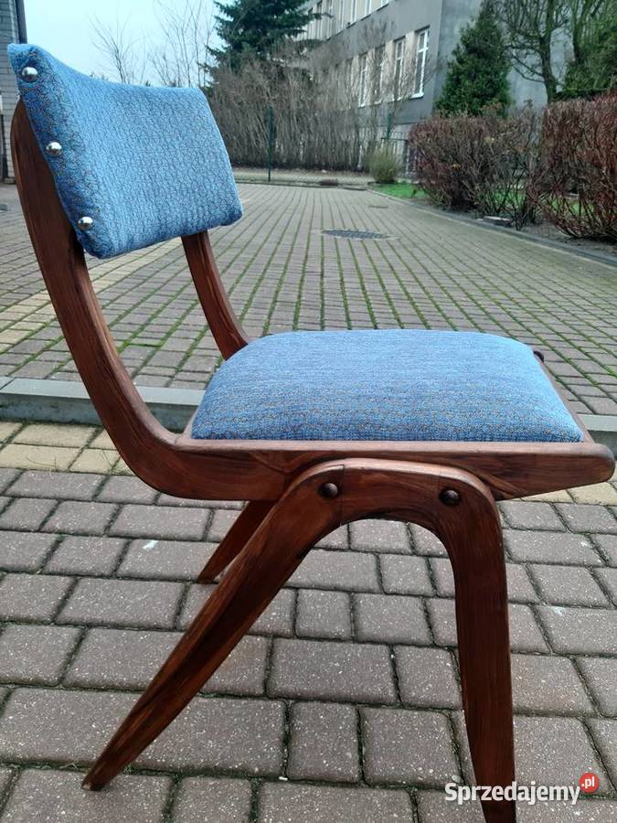 Rarytas Krzesło model 299 XBJ Bumerang lata 60 Ciechocinek