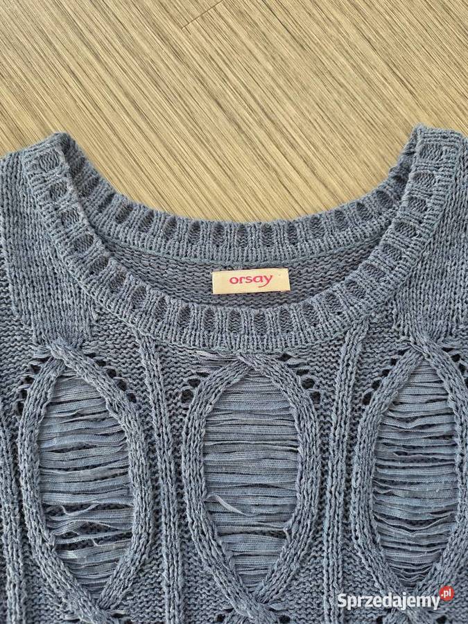 Niebieska bluzka z prześwitem Orsay niebieski Nowogard