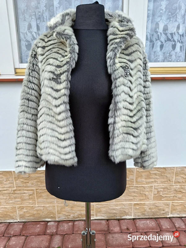 Szare futerko misiek we wzór Marks Spencer Rozmiar 34(XS) sprzedam