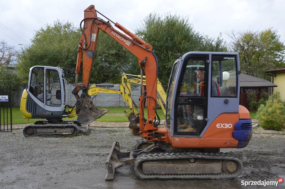 Minikoparka mini koparka HITACHI EX30 Z 2001r 3T Koparko ładowarki Złoczew