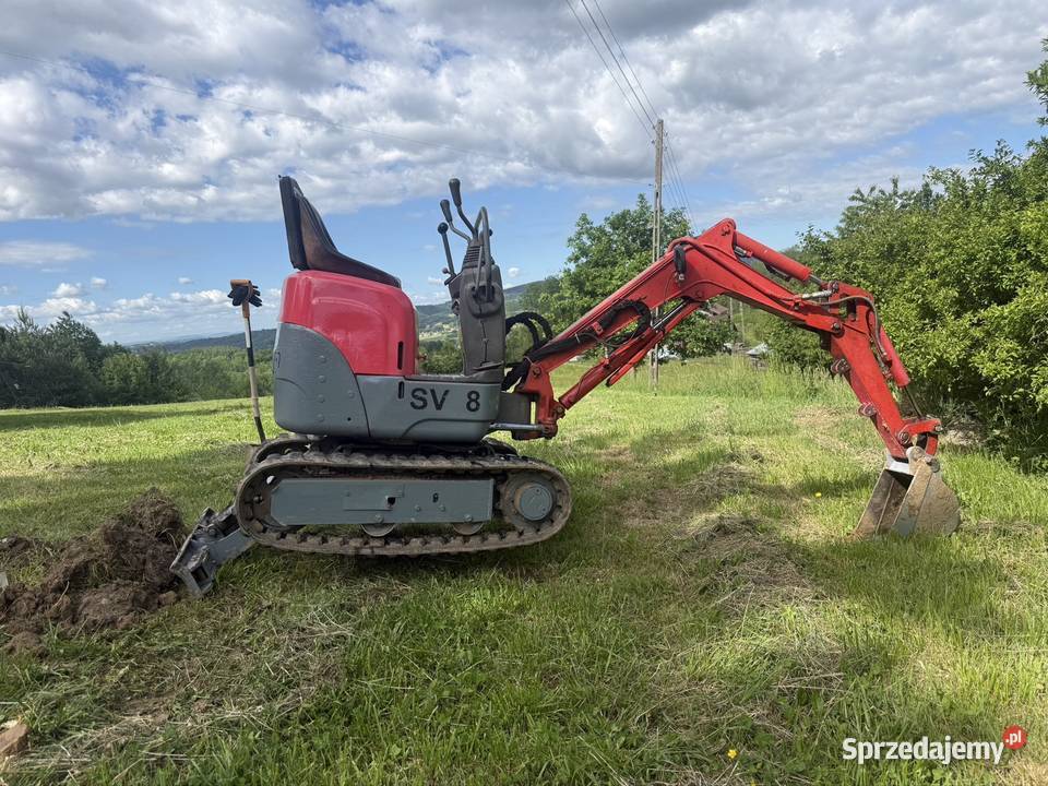 Minikoparka yanmar sv08 Kłodawa