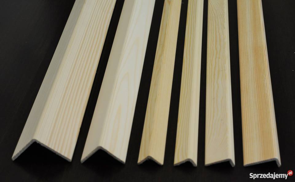 Drewniane listwy płaskie