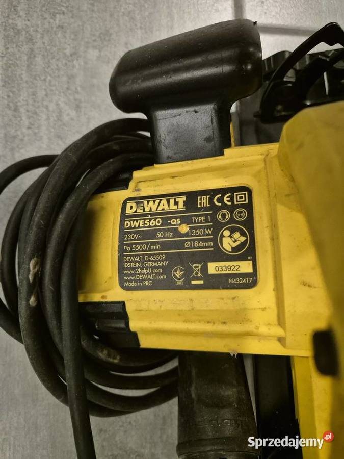 Pilarka tarczowa dewalt dwe560 Złocieniec sprzedam