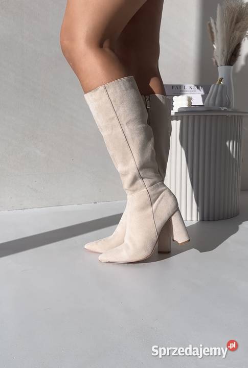 Kozaki na słupku skóra ekologiczna Piotrków Trybunalski