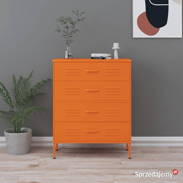 Szafka z szufladami pomarańczowa 80x35x1015 Pozostałe Warszawa