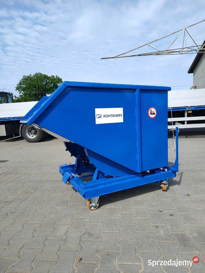 Kontener samowyładowczy 1m3 KOLEBA KOLIBA odpady Kalisz
