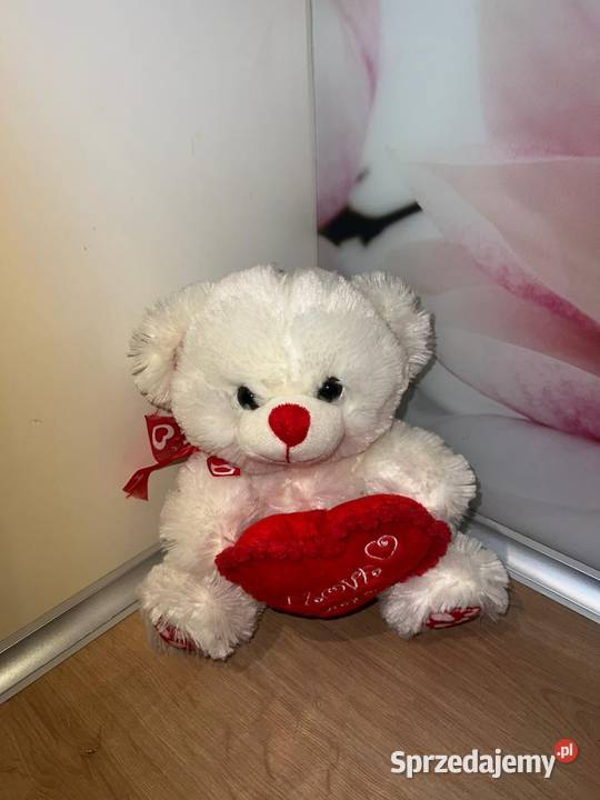 Uroczy miś z serduszkiem Gdańsk sprzedam