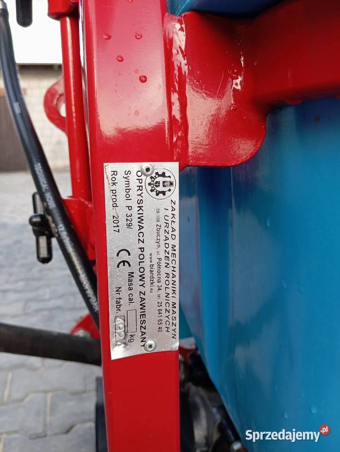 Opryskiwacz Biardzki 12m 400l Nowy mazowieckie