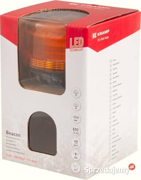 Lampa błyskowa LED 17W 1224V na uchwyt Kamionna