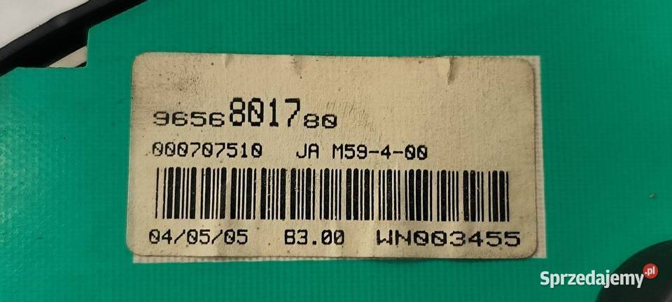 LICZNIK ZEGAR CITROEN BERLINGO 9656801780 Lipno