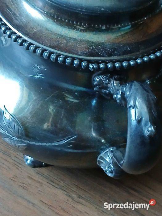 Stary zestaw środka stołu zdobiony przedwojenny Porcelana i szkło sprzedam