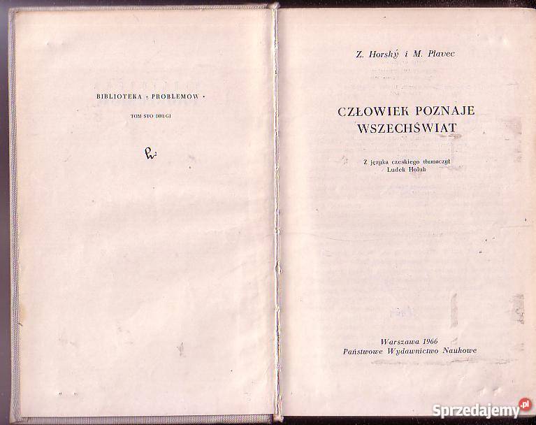 8549 CZŁOWIEK POZNAJE WSZECHŚWIAT Z HORSKY i M Czyrna