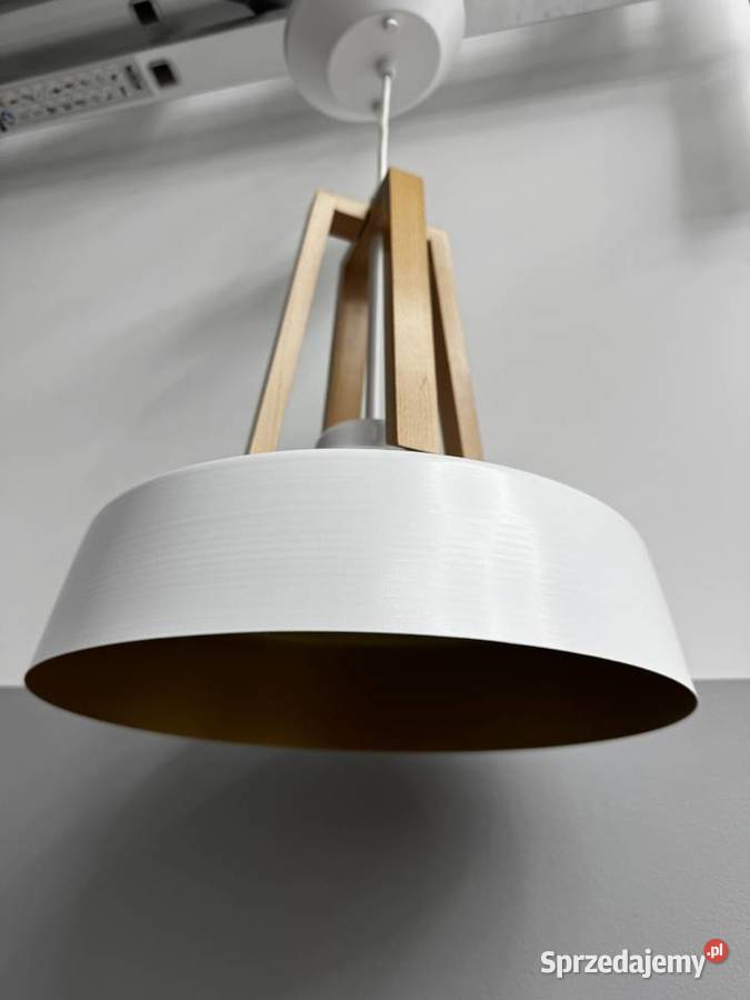 Lampa sufitowa metal plus drewno Skandynawska Tarnów