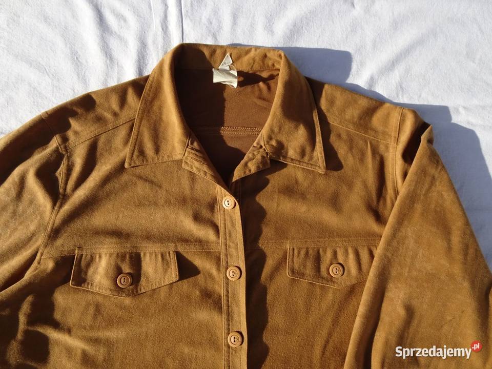 Koszula karmelowa zamsz 44 46 Bluzki i koszule Nowy Sącz