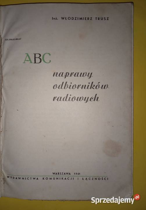 Sprzedam książkę naprawy odbiorników radiowych Bukowno sprzedam