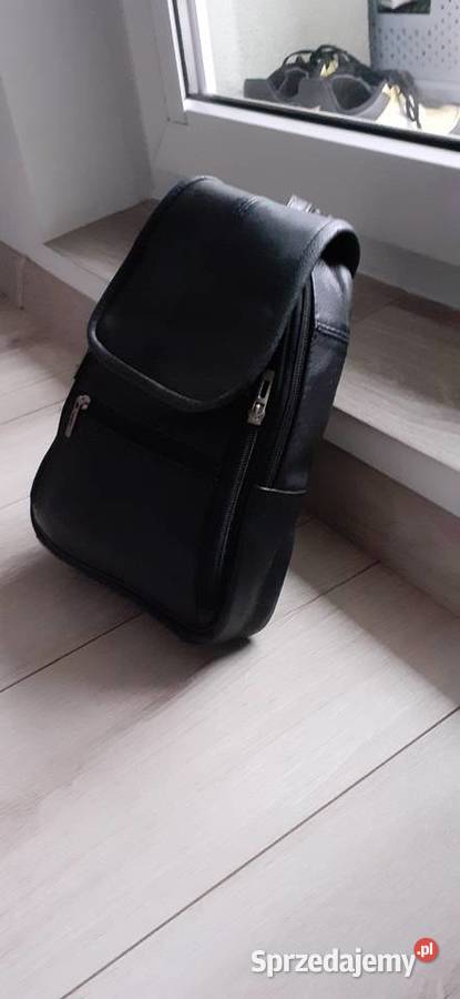 Plecaczek skórzany polskiego producentaczarny Gdańsk sprzedam