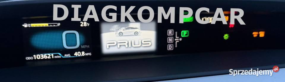 Toyota Prius menu polskie usługi moto