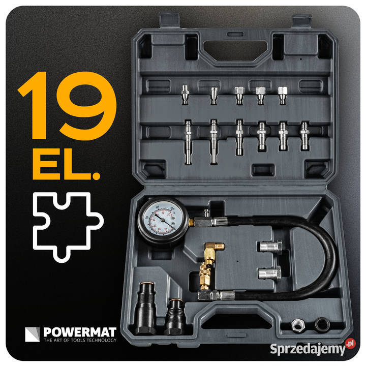 miernik kompresji diesel 19 elementów PMMCSD19T