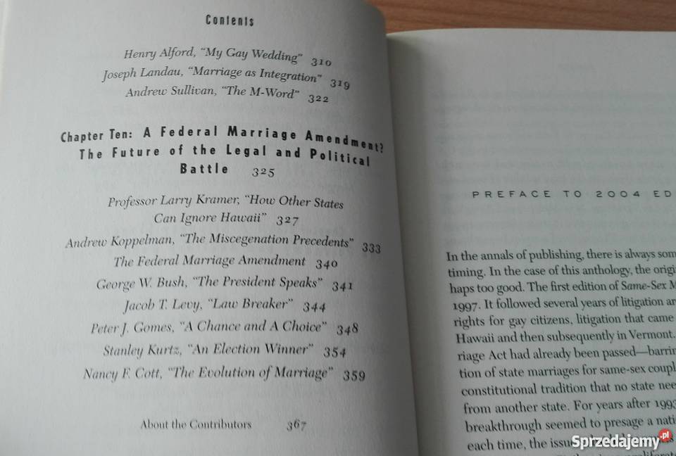 Samesex marriage pro and con a reader Sullivan pomorskie