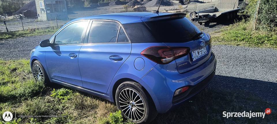 Hundai i20 produkcji 2019 niebieski dolnośląskie Lubomierz
