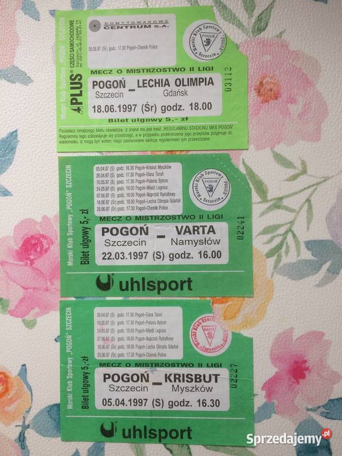 1162 Bilety Pogoni Szczecin 1997 R